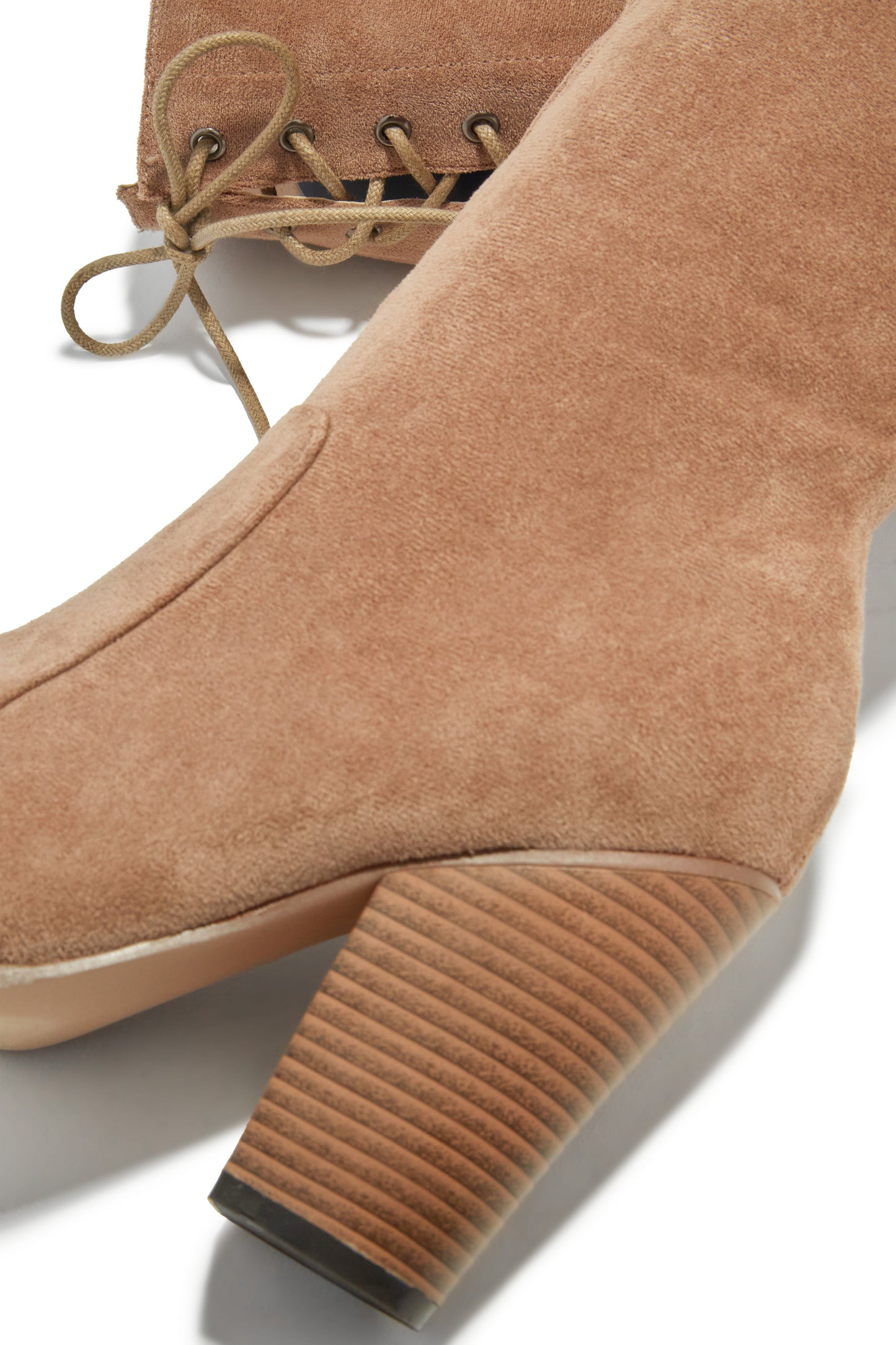 Roadie Over The Knee Block Heel Boots - Taupe