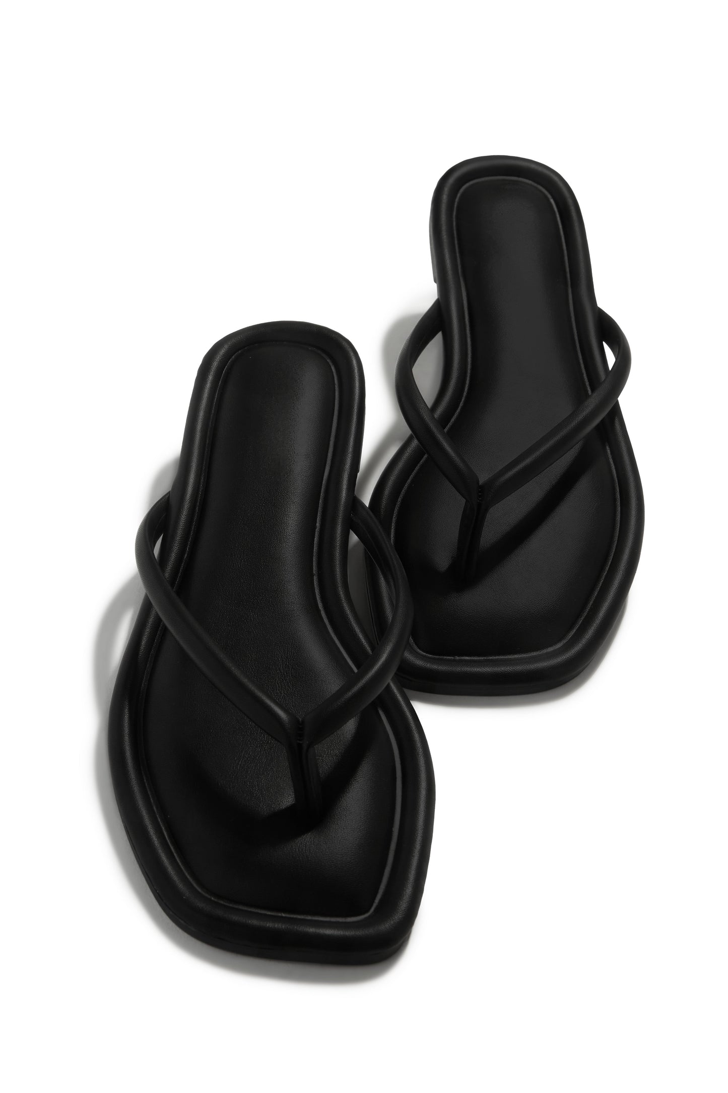Slip Into Summer Thong Sandals - Black