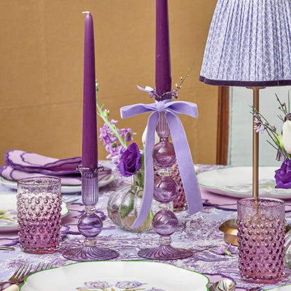 Eden Purple Candle Holder (Pair)