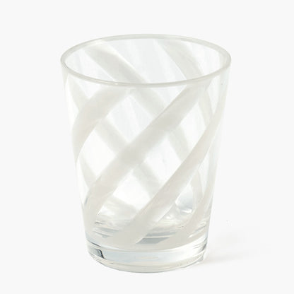 White Swirl Outdoor Glasses (Set of 6)