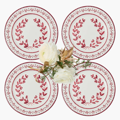 Burgundy Josephine Dinner Plates (Set of 4)