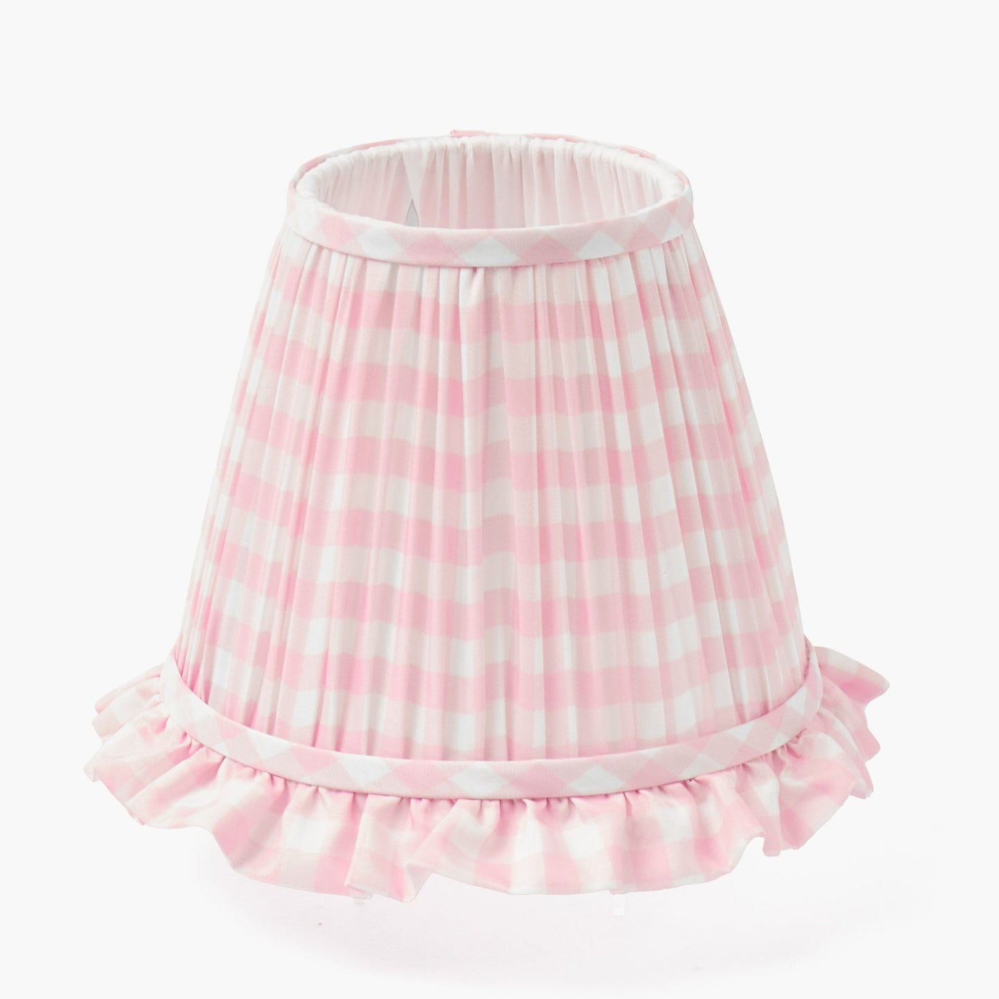 Marilyn Bow Rechargeable Lamp with Pink Gingham Ruffle Shade (18cm)