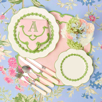 Green Laurel Starter Plates (Set of 4)