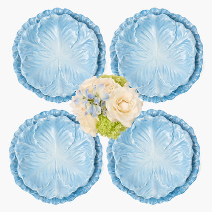 Serena Cabbage Dinner & Starter Plates (Set of 8)