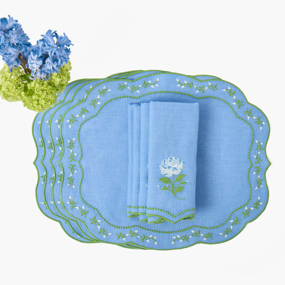 Bluebell Rose Eloise Linen Placemats (Set of 4)