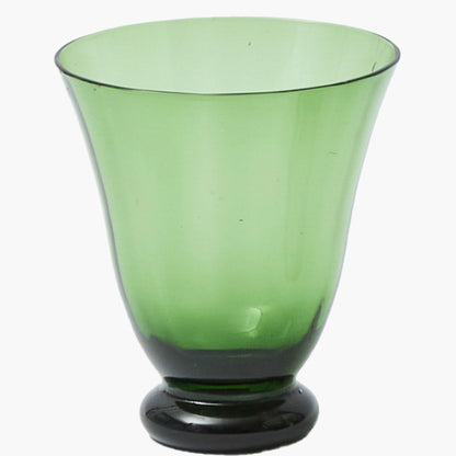 Moss Green Tulip Glasses (Set of 4)