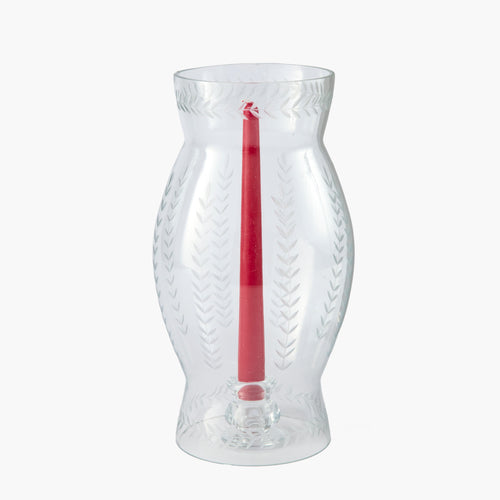 Engraved Glass Lantern