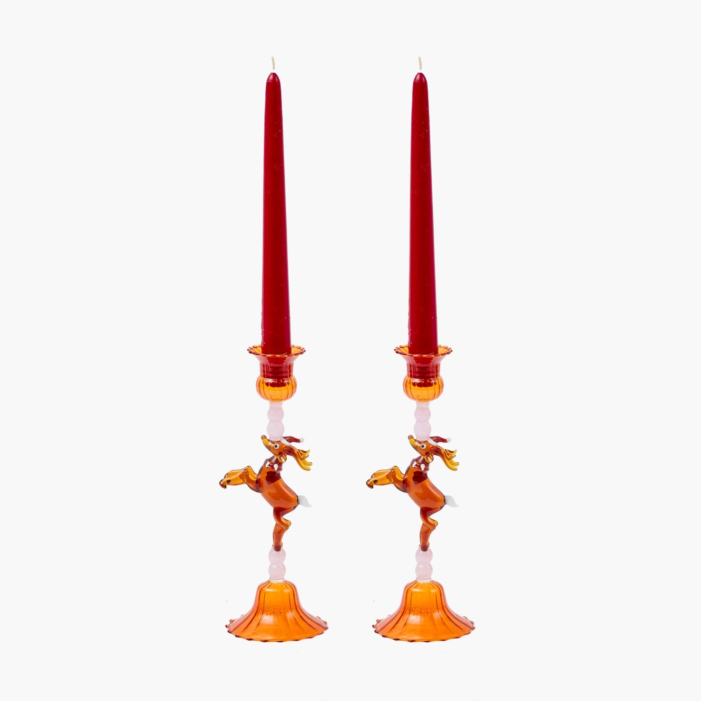 Bambi Glass Candle Holder (Pair)