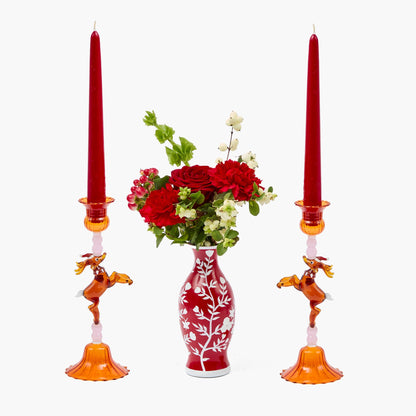 Bambi Glass Candle Holder (Pair)