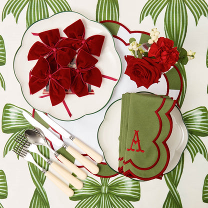 Green & Red Candycane Placemats (Set of 4)