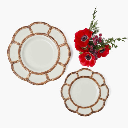 Petal Burnt Bamboo Starter Plate