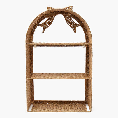 Rattan Bow Wall Mounted Shelf