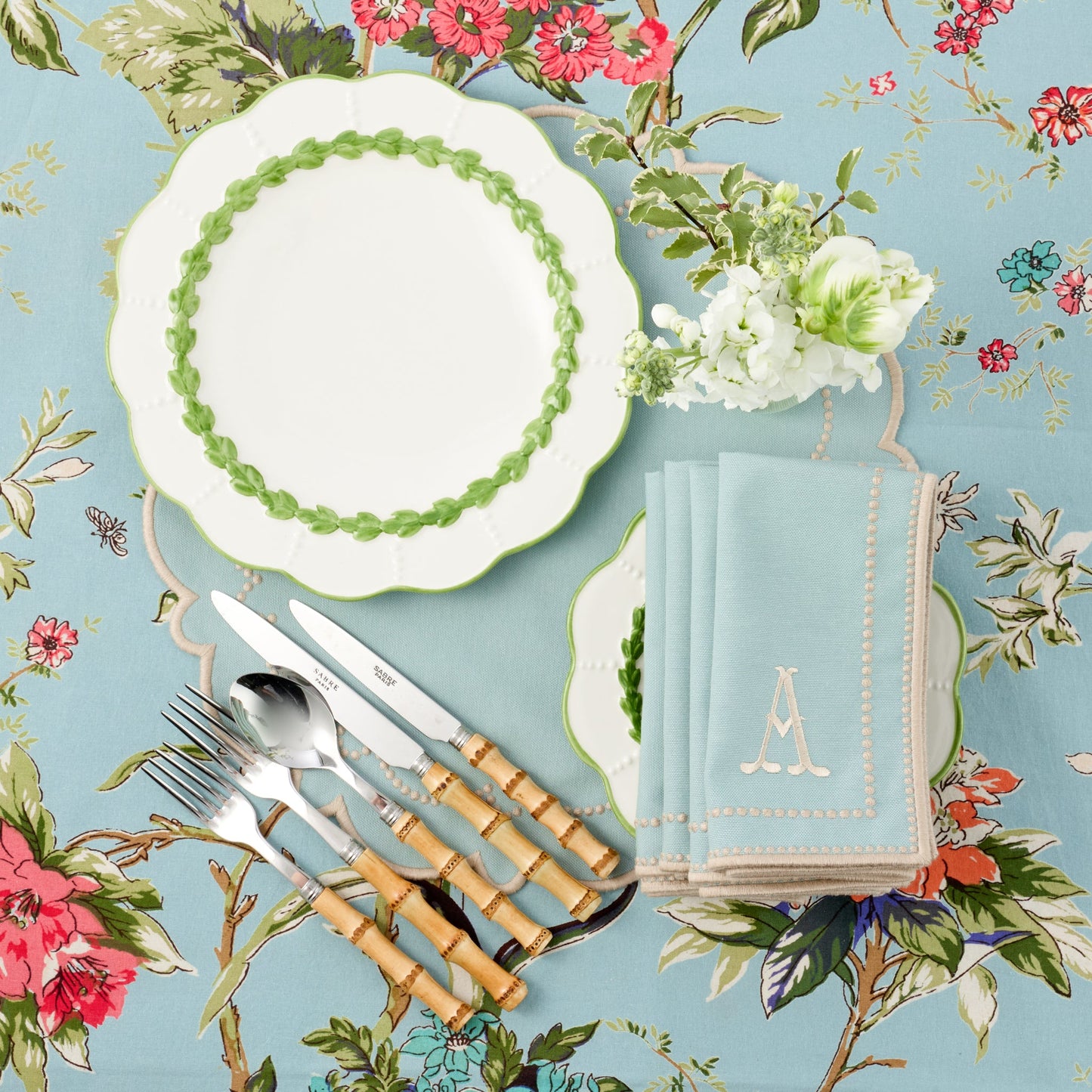 Green Laurel Dinner Plate